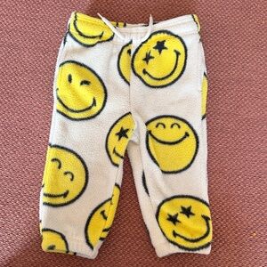Baby Gap x Smiley World - Cozy Smiley Face Fleece Pants